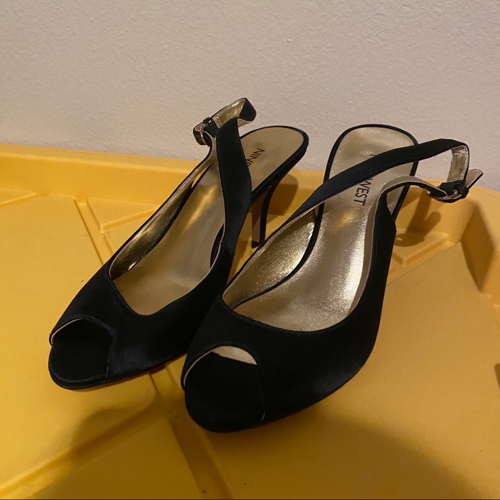 Nine West Onpointe Peep Toe Slingback Pumps
